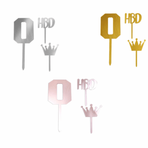 Número Decorativo Para Pastel Número Cero ( 0 ) de la marca Alegría