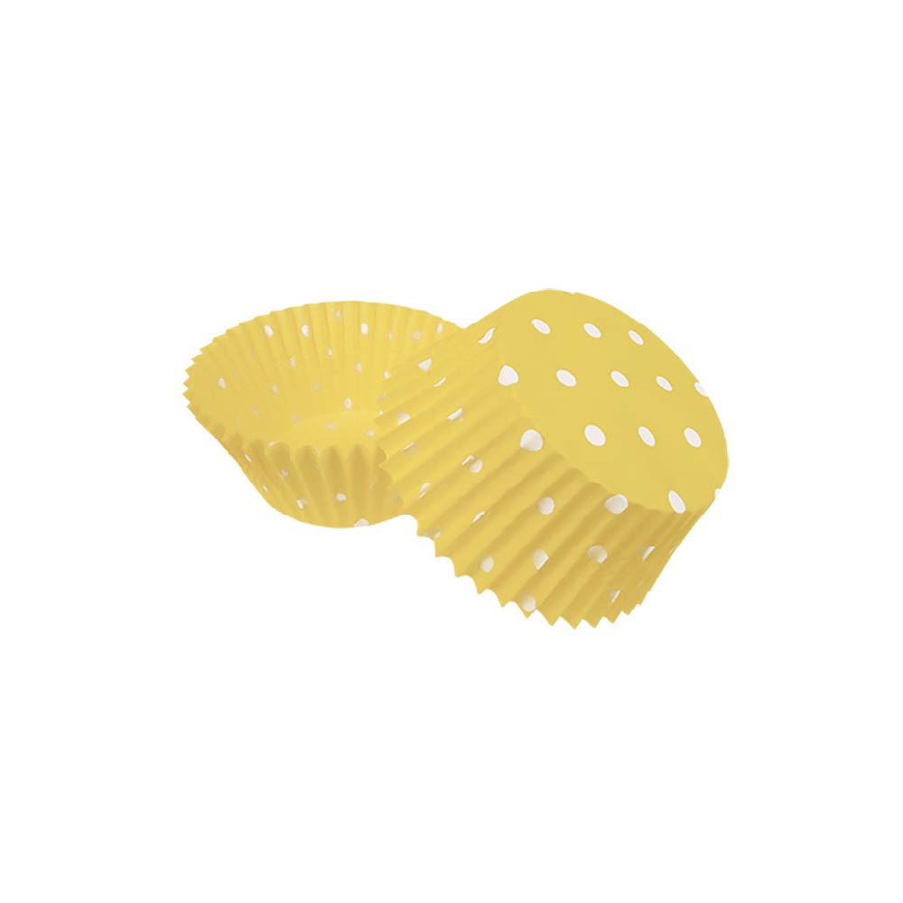 CAPACILLOS DISEÑO POLKA DOT OCRE TAMAÑO ESTÁNDAR ALEGRÍA 100 PIEZAS