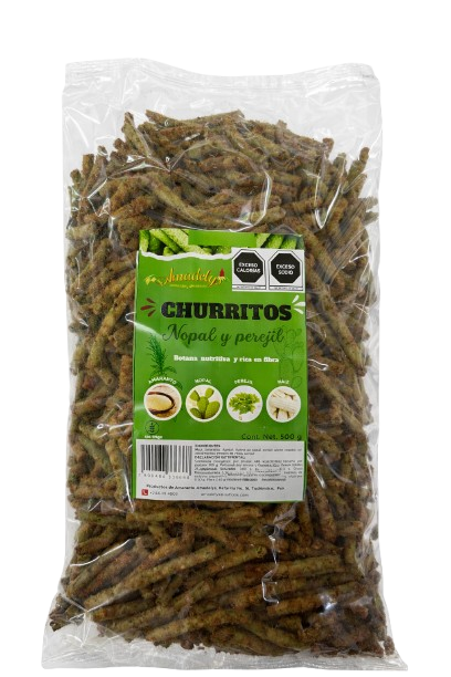 CHURRITOS NOPAL Y PEREJIL AMADELYS 500g