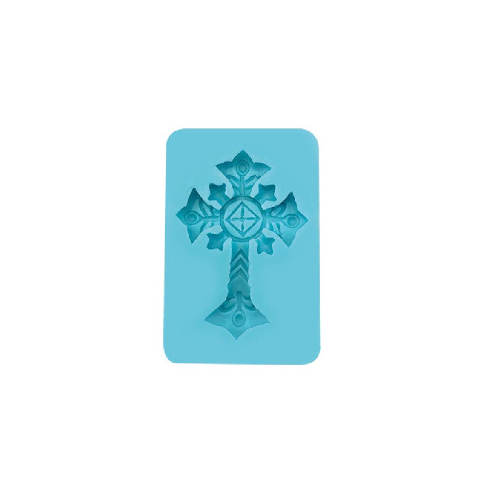MOLDE CRUZ ESTILO BARROCO SILICÓN