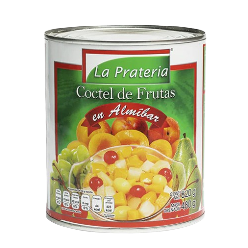 COCTEL DE FRUTAS EN ALMIBAR LA PRATERIA 820 g