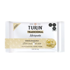 MARQUETA CHOCOLATE BLANCO TURIN 6KG