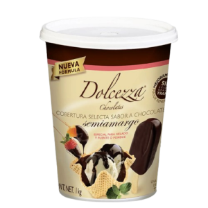 COBERTURA SABOR A CHOCOLATE SEMIAMARGO DOLCEZZA 1KG