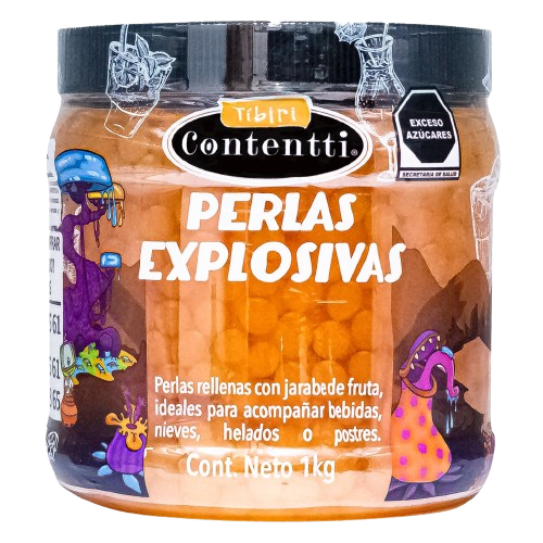 PERLAS EXPLOSIVAS SABOR NARANJA TÍBIRI CONTENTTI 1KG