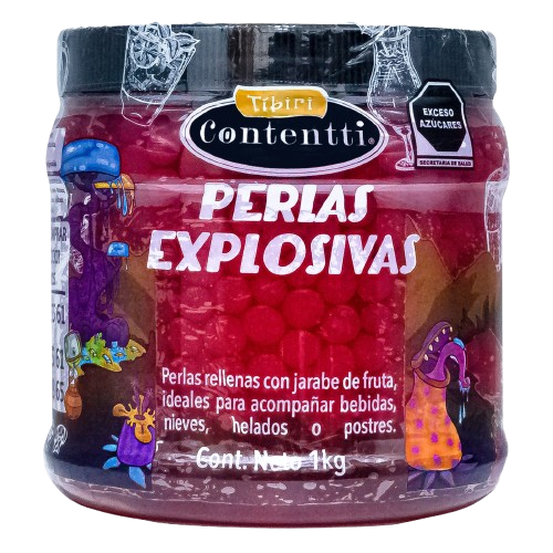 PERLAS EXPLOSIVAS SABOR GRANADA TÍBIRI CONTENTTI 1KG