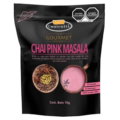 BEBIDA EN POLVO SABOR CHAI PINK MASALA TÍBIRI CONTENTTI 1KG