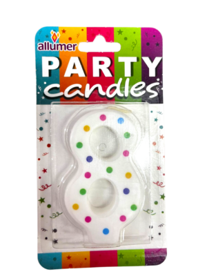 VELA NÚMERO 8 ALLUMER 1 PIEZA