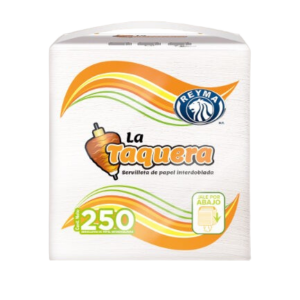 LA TAQUERA SERVILLETA DE PAPEL INTERDOBLADA REYMA 250 PIEZAS