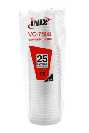 INIX VC 7808 (1) ENVASE CRISTAL VC-7808 INIX 25 PIEZAS