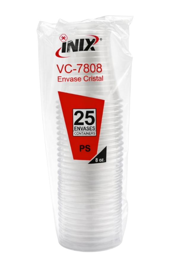 ENVASE CRISTAL VC-7808 INIX 25 PIEZAS