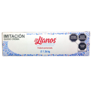 Imitación queso crema Los llanos 1.36kg IMITACIÓN QUESO CREMA LOS LLANOS 1.36KG