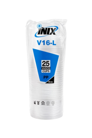 VASO DESECHABLE V16-L INIX VASOS V16-L INIX 25 PIEZAS